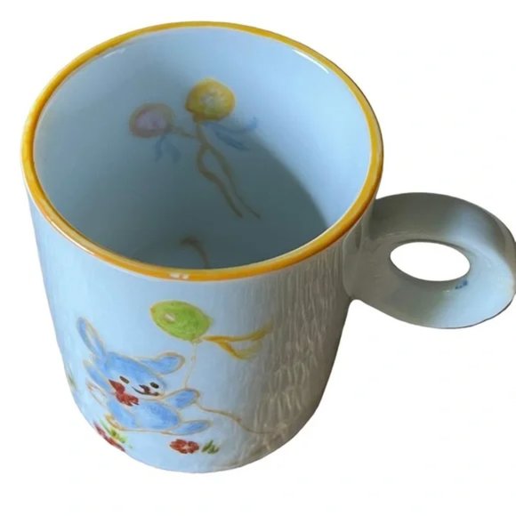 Set: DEMITASSE Bunny cup and sauce, Flowers, Balloons Espresso demitasse 4oz - Picture 5 of 14